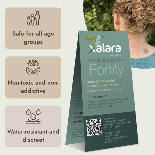 Xalara Fortify patch, gentle homeopathic wellness patch for joint support