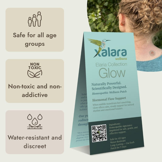 Xalara Glow patch, gentle homeopathic wellness patch for hormonal support